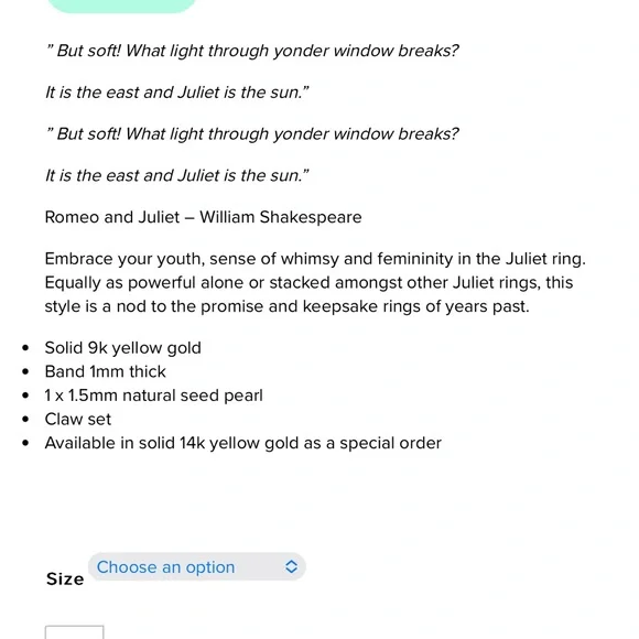 Babyanything gold ring - Picture 4 of 4